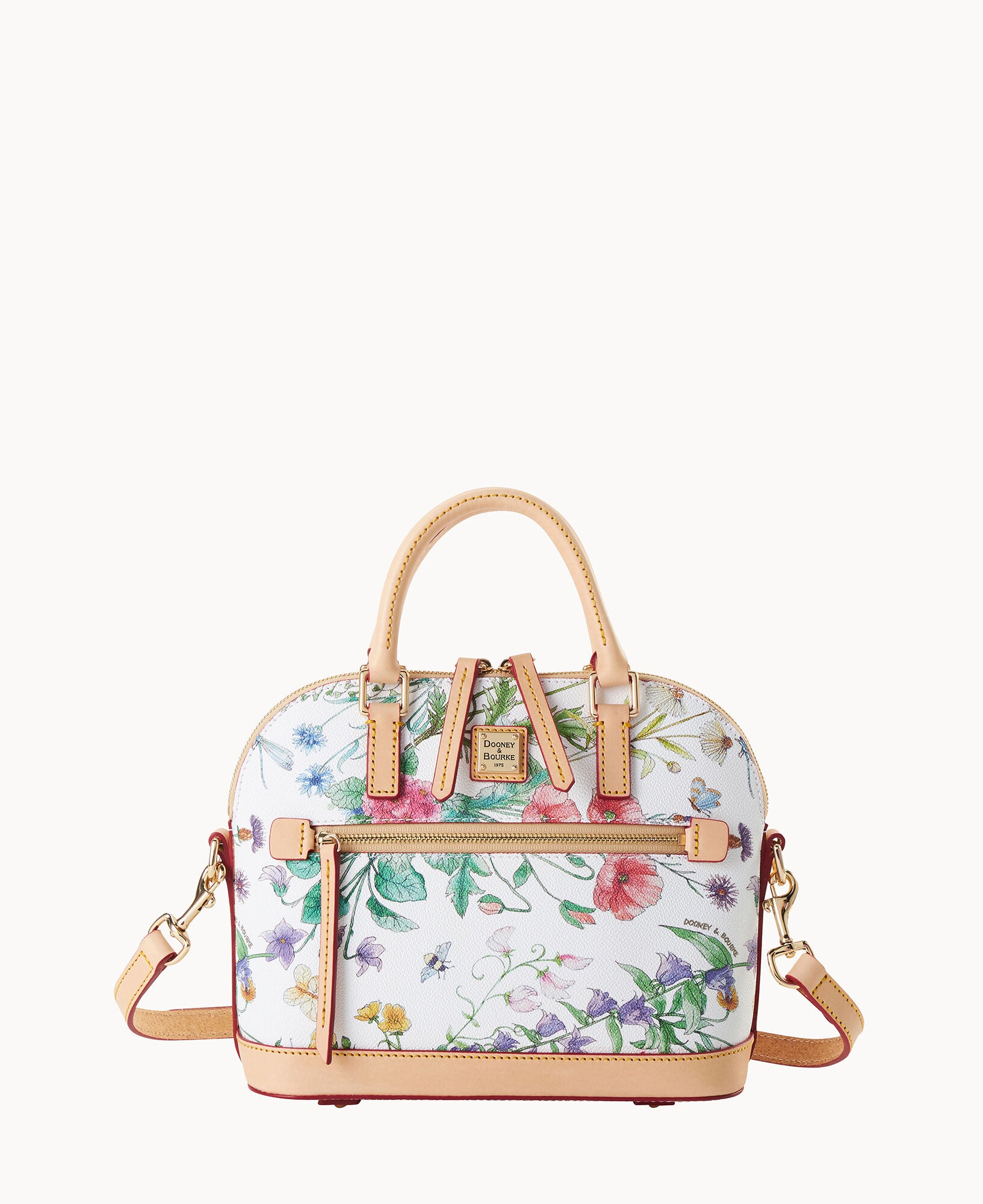 Botanical Small Domed Zip Satchel – ILoveDooney