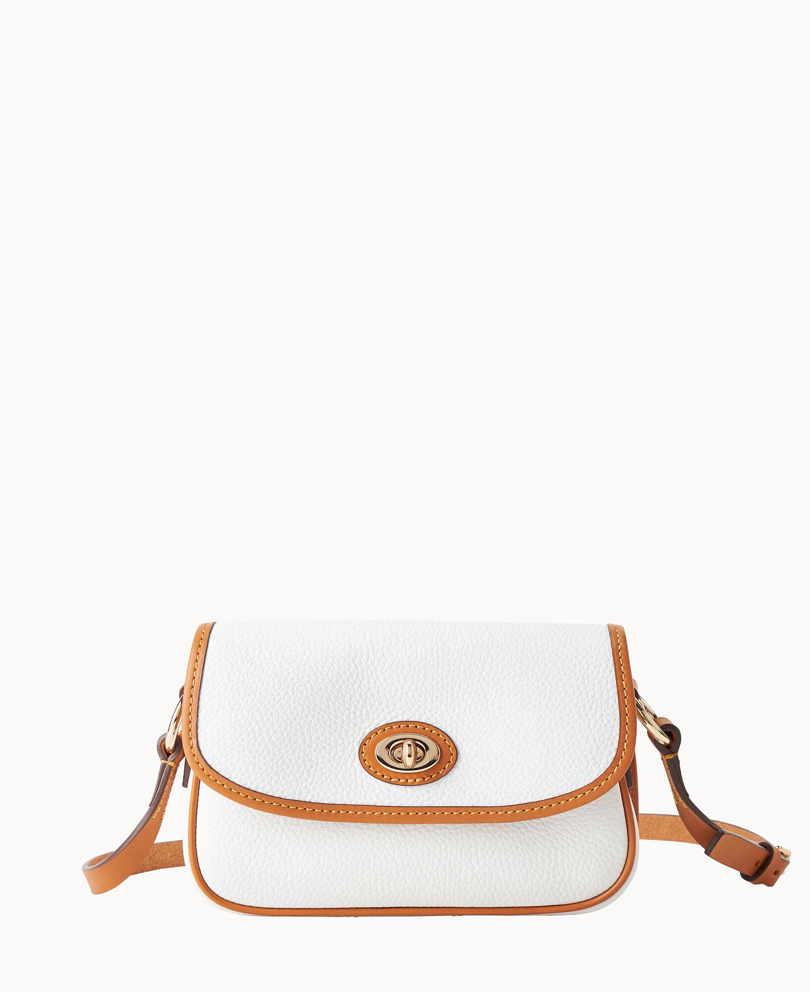 Pebble Grain Turnlock Crossbody 22 – ILoveDooney