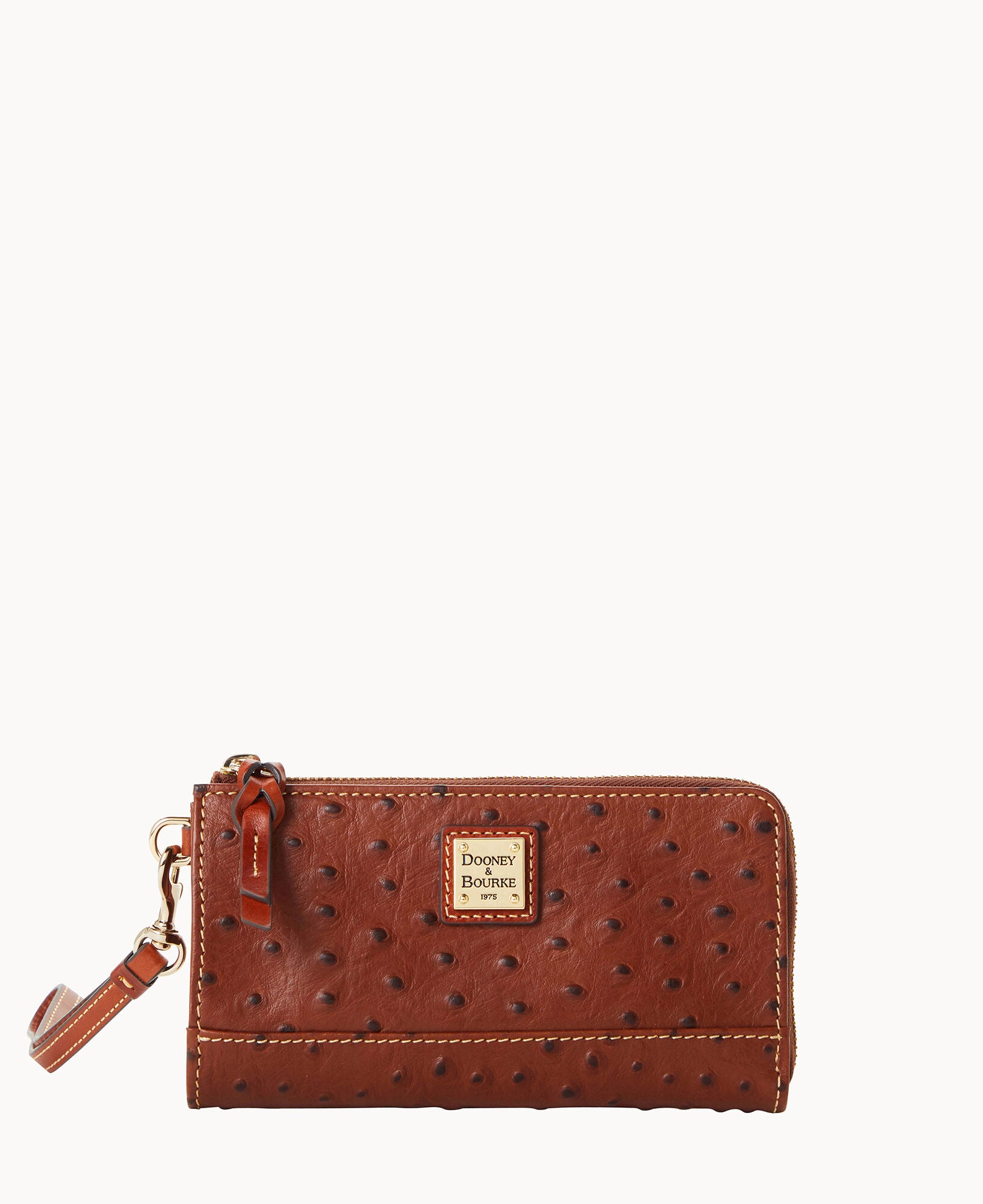 Ostrich Folded Zip Wristlet – ILoveDooney