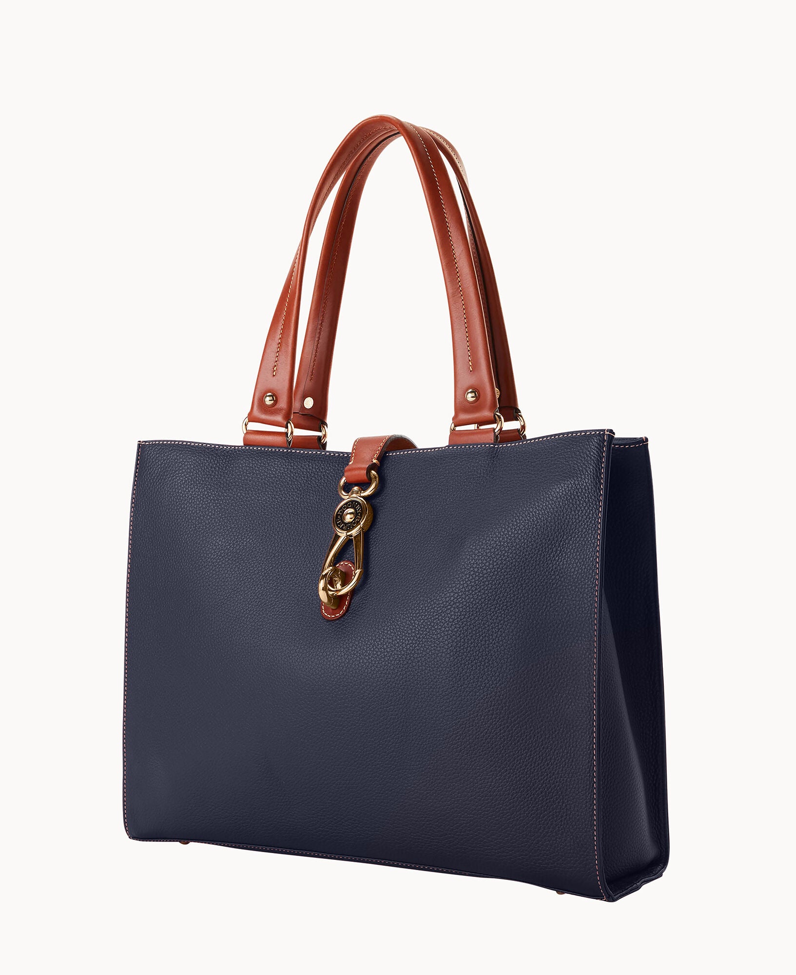 Pebble Grain Large Logo Lock Tote – ILoveDooney