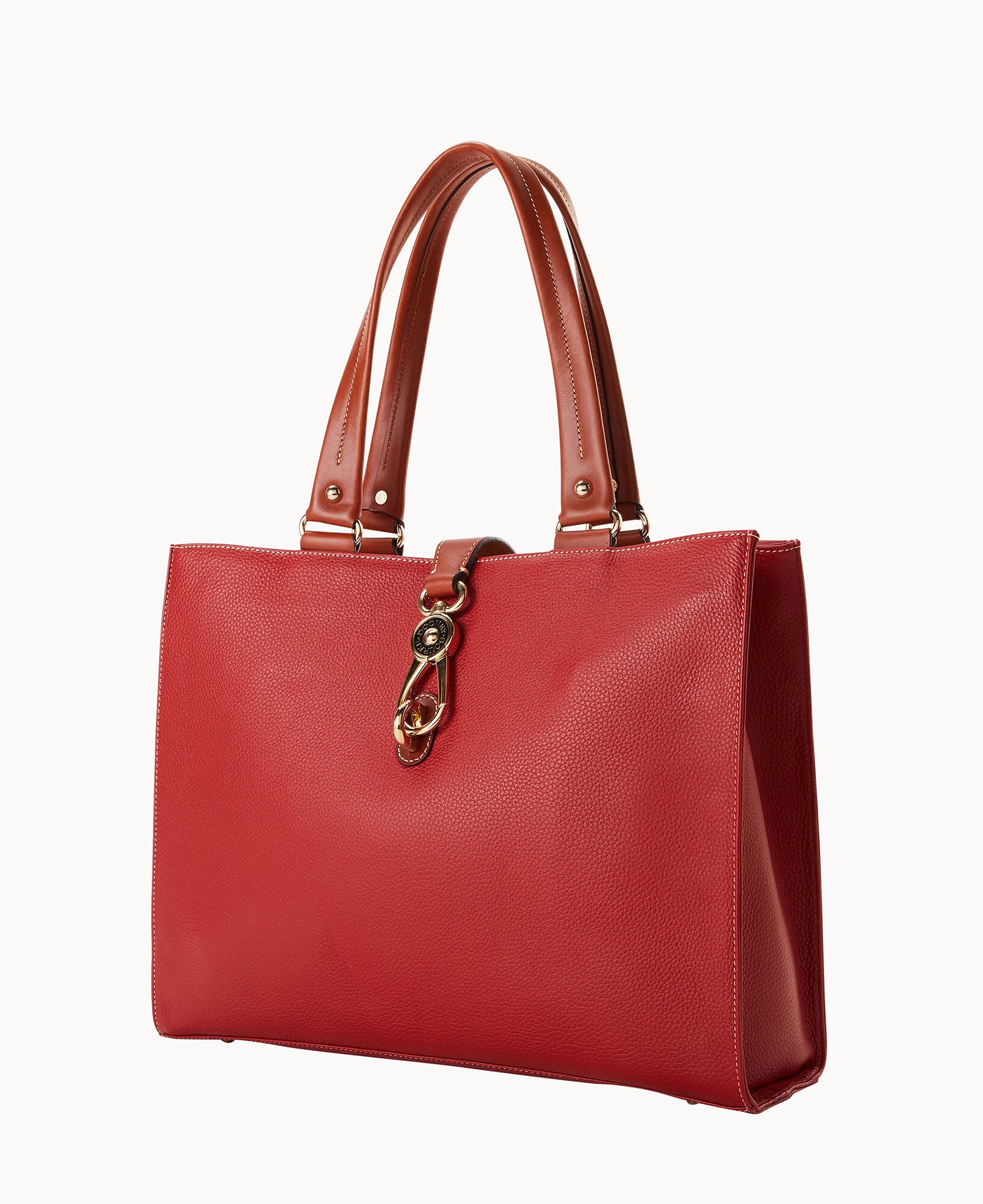 Pebble Grain Large Logo Lock Tote – ILoveDooney