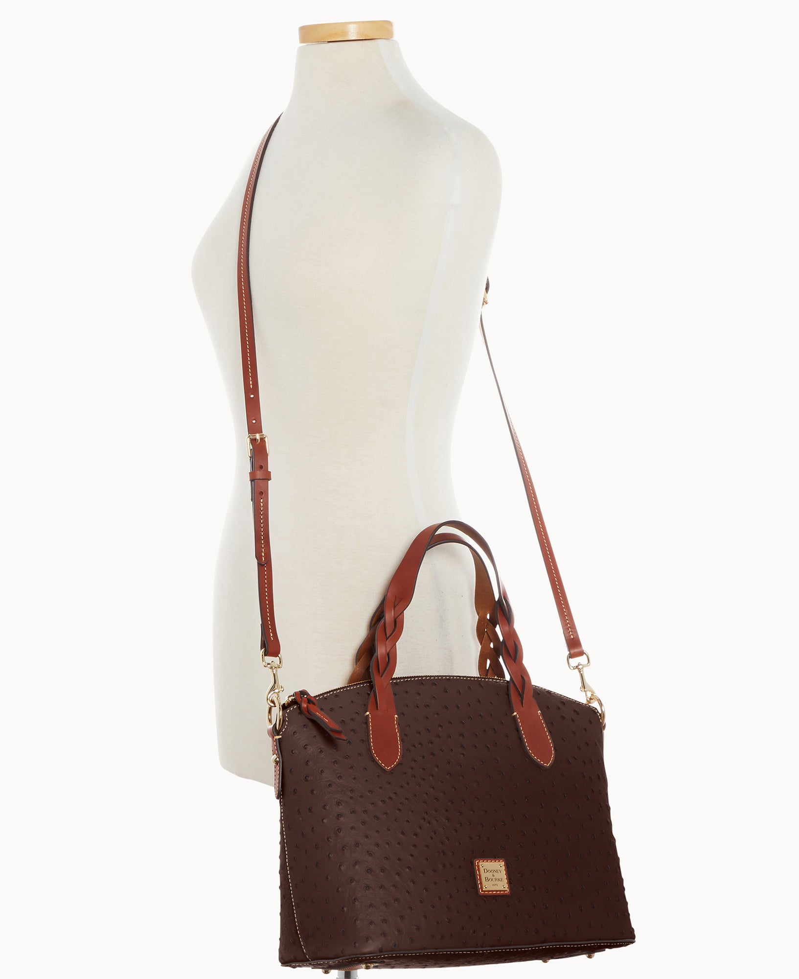 Ostrich Celeste Satchel – ILoveDooney