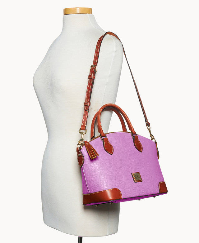 Pebble Grain Geena Satchel