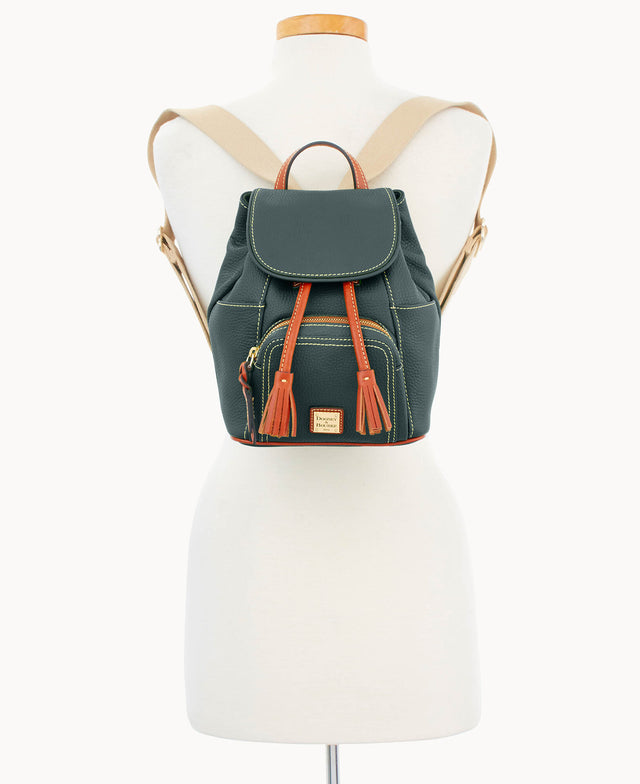 festival mini backpack crushed berry pebble Dooney & Bourke Pebble Grain Small Murphy Backpack Black/Tan