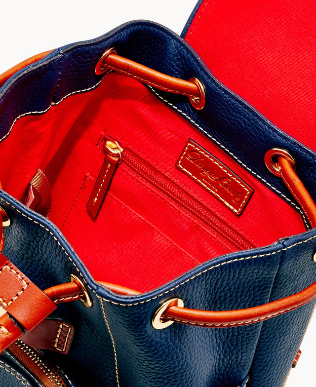 dooney mini leather backpack buckle Pebble Grain Small Murphy & Bourke Cell phone pocket Dooney & Bourke Ronnie Leather
