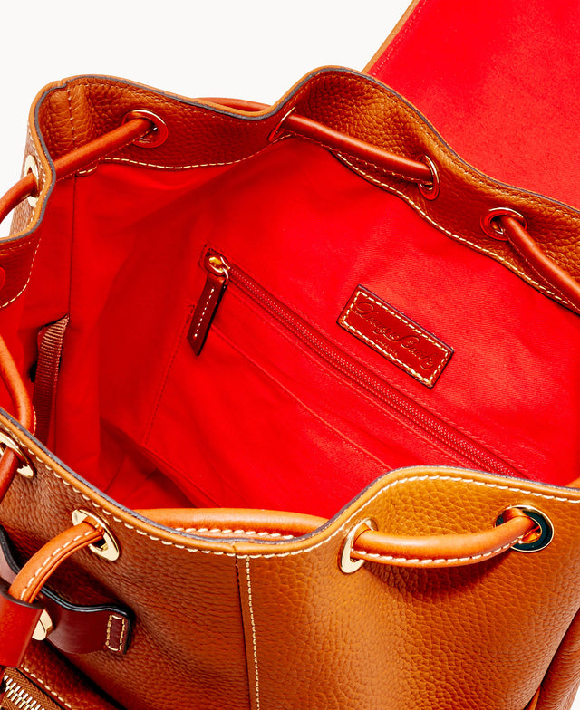 dooney & bourke large murphy pebble leather backpack red Pebble Grain Large Murphy Backpack – ILoveDooney