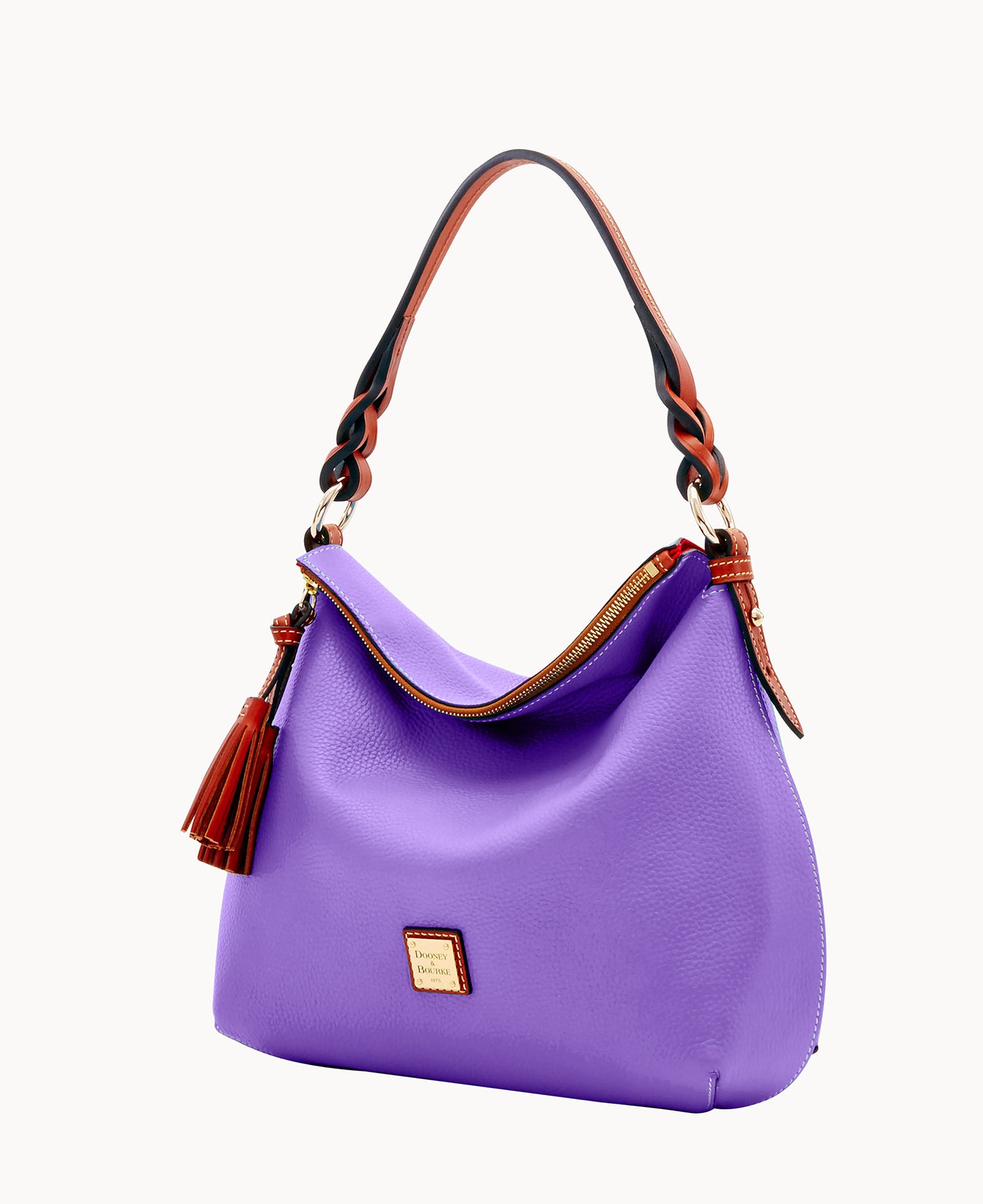 Pebble Grain Twist Strap Hobo