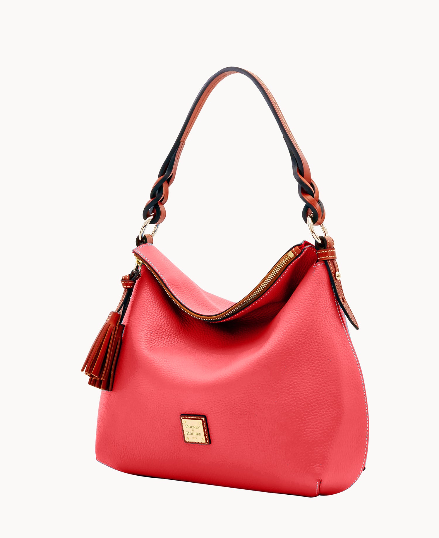 Pebble Grain Twist Strap Hobo