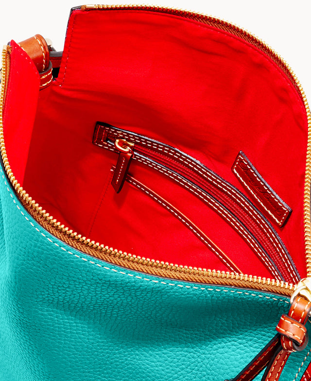 Pebble Grain Twist Strap Hobo
