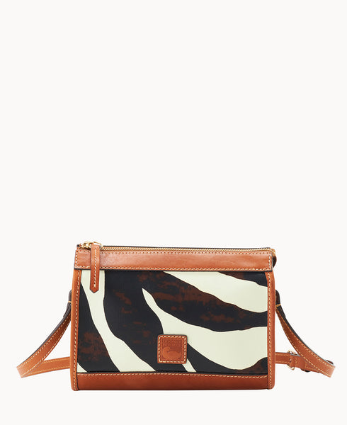 Zebra Leather Zip Crossbody – ILoveDooney