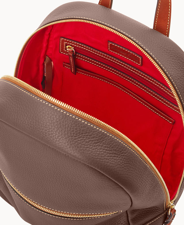 calvin klein dali pebble leather backpack purple Dooney & Bourke Pebble Grain Ronnie Backpack, Grey