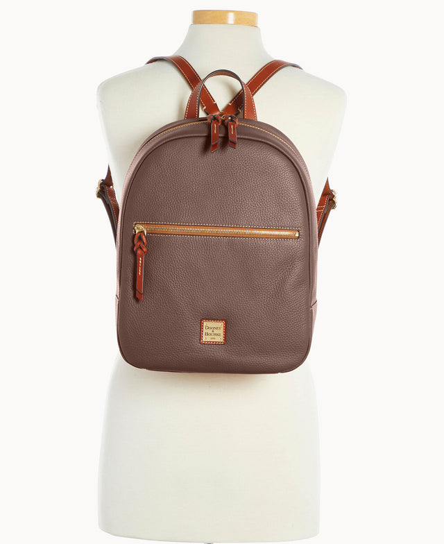 dooney leather backpack large Dooney & Bourke Pebble Grain Ronnie Backpack, Grey