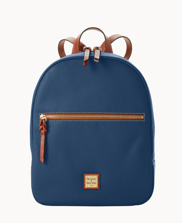 dooney & bourke blue pebble leather backpack Pebble Grain Ronnie Backpack – ILoveDooney