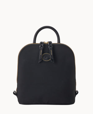 dooney & bourke saffiano leather pod backpack black Nylon Small Zip Pod Backpack
