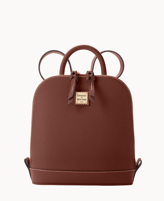 Saffiano Small Zip Pod Backpack – ILoveDooney