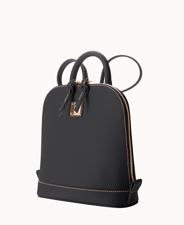 Saffiano Small Zip Pod Backpack – ILoveDooney