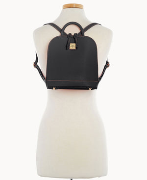 Saffiano Small Zip Pod Backpack – ILoveDooney display picture 3