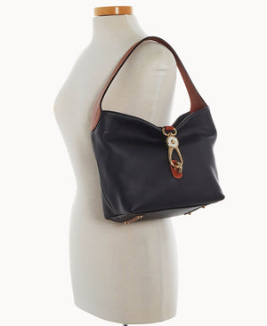 Penrose Small Logo Lock Sac – ILoveDooney Dooney & Bourke Small Logo Lock Satchel, Black Leather main image 0