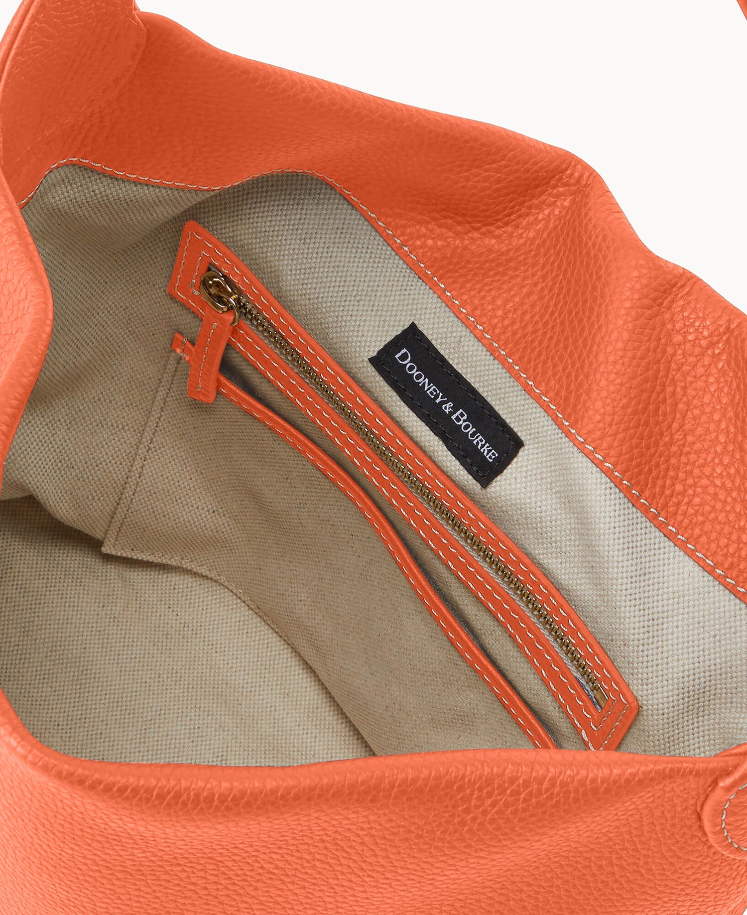 Pre-Loved Pebble Grain Small Logo Lock Sac