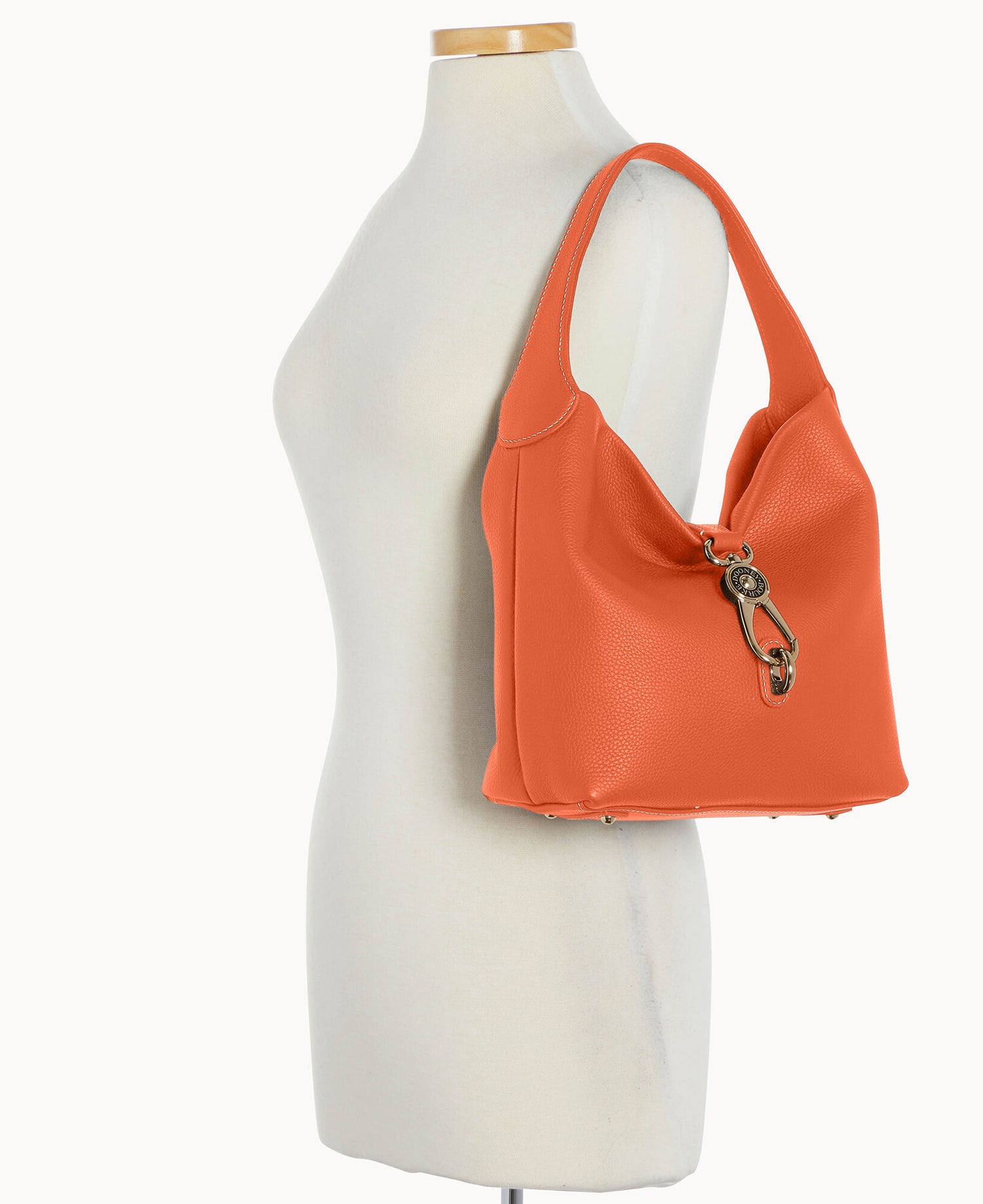 Pre-Loved Pebble Grain Small Logo Lock Sac