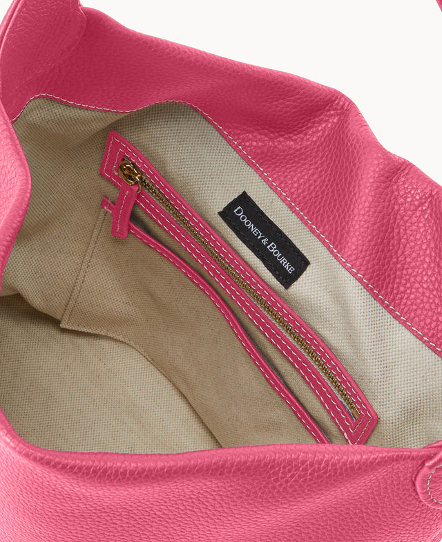Pre-Loved Pebble Grain Small Logo Lock Sac
