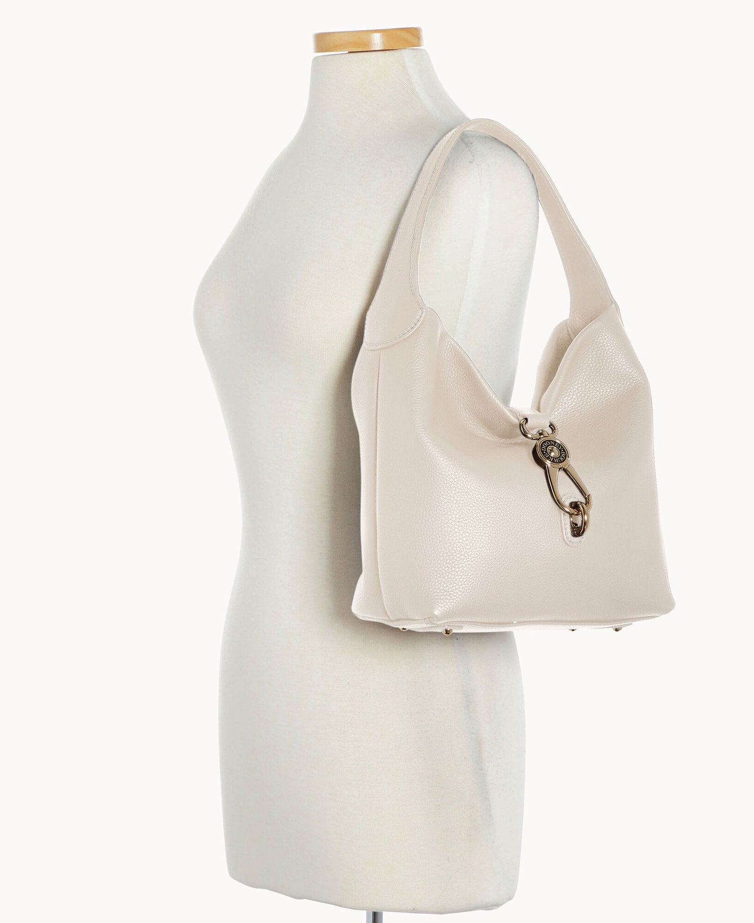 Pre-Loved Pebble Grain Small Logo Lock Sac