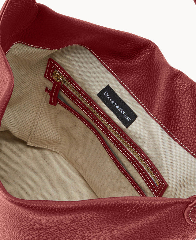 Pre-Loved Pebble Grain Small Logo Lock Sac