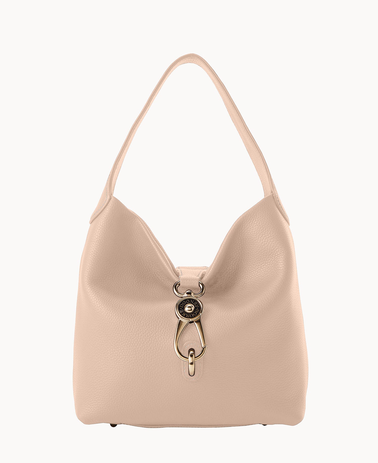 Pre-Loved Pebble Grain Small Logo Lock Sac