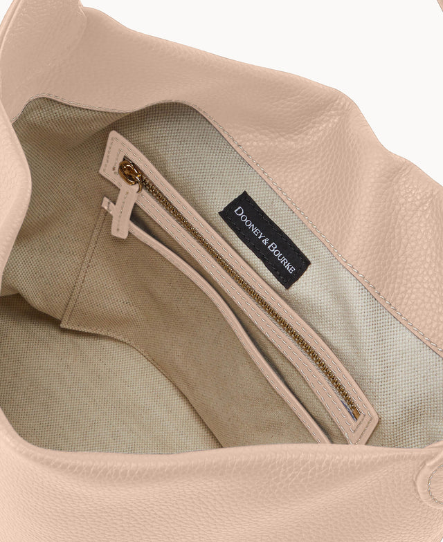 Pre-Loved Pebble Grain Small Logo Lock Sac