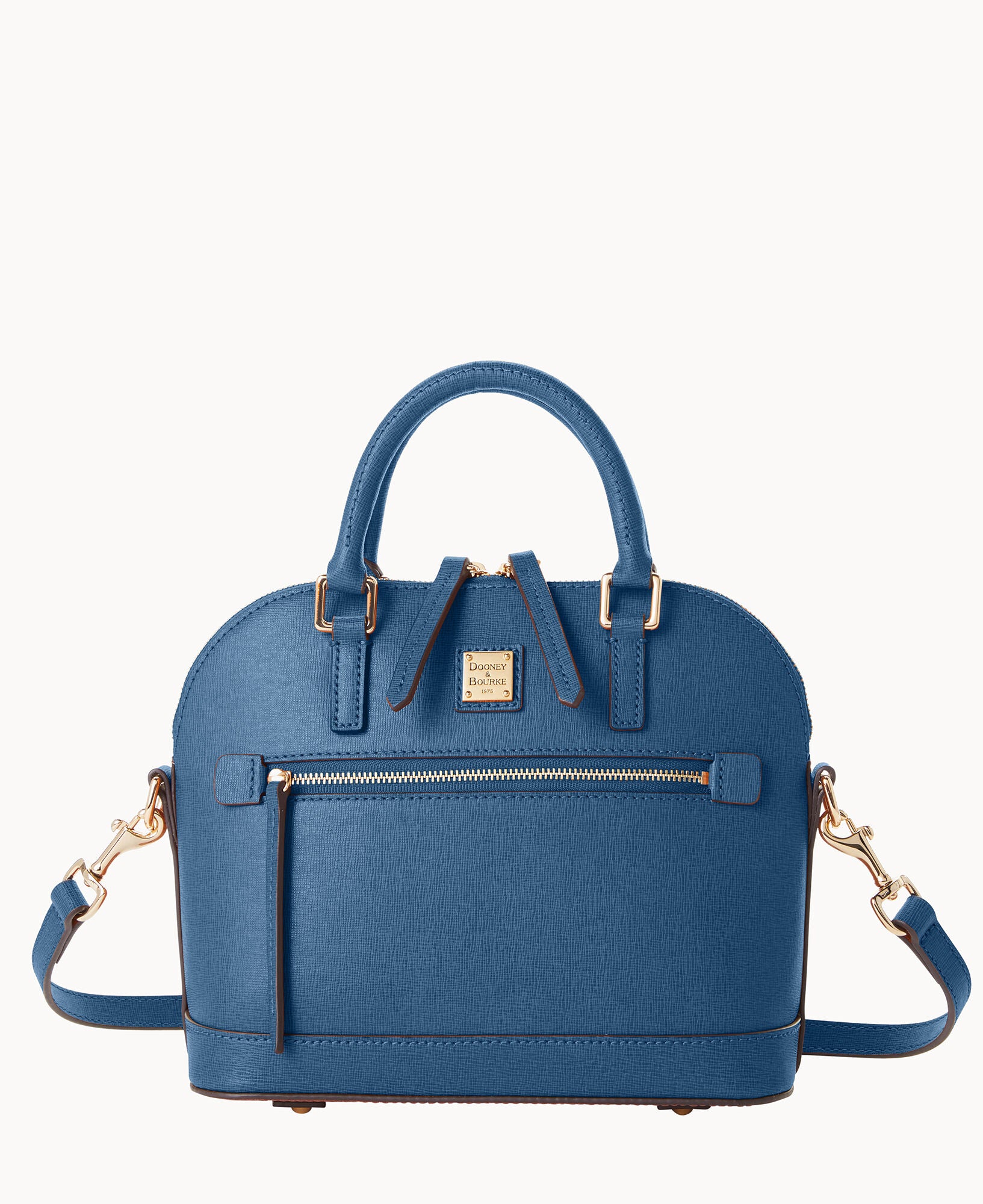 Saffiano Small Domed Zip Satchel – ILoveDooney