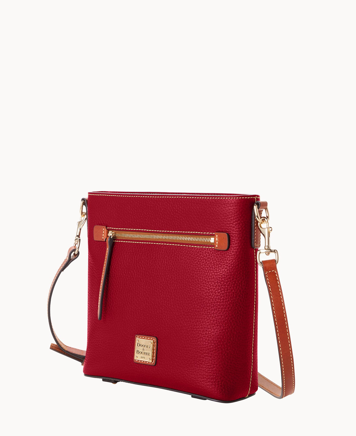 Pebble Grain Zip Crossbody