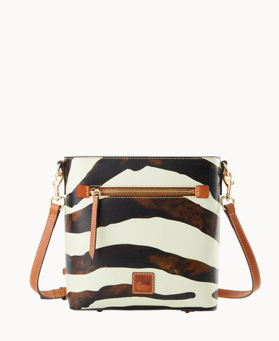 Zebra Leather Zip Crossbody – ILoveDooney
