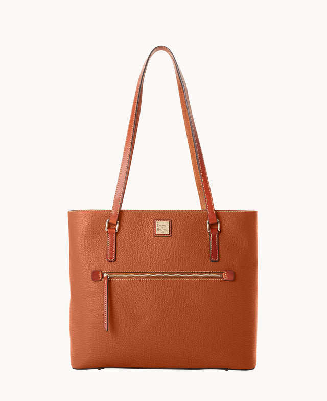 Pebble Grain Large Shopper Caramel