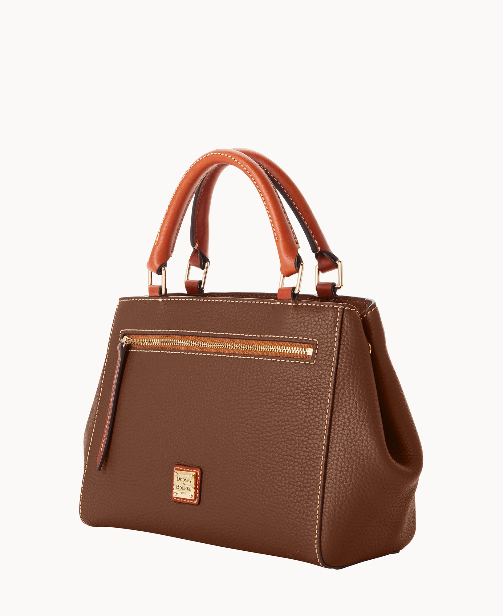 Pebble Grain Small Zip Satchel – ILoveDooney