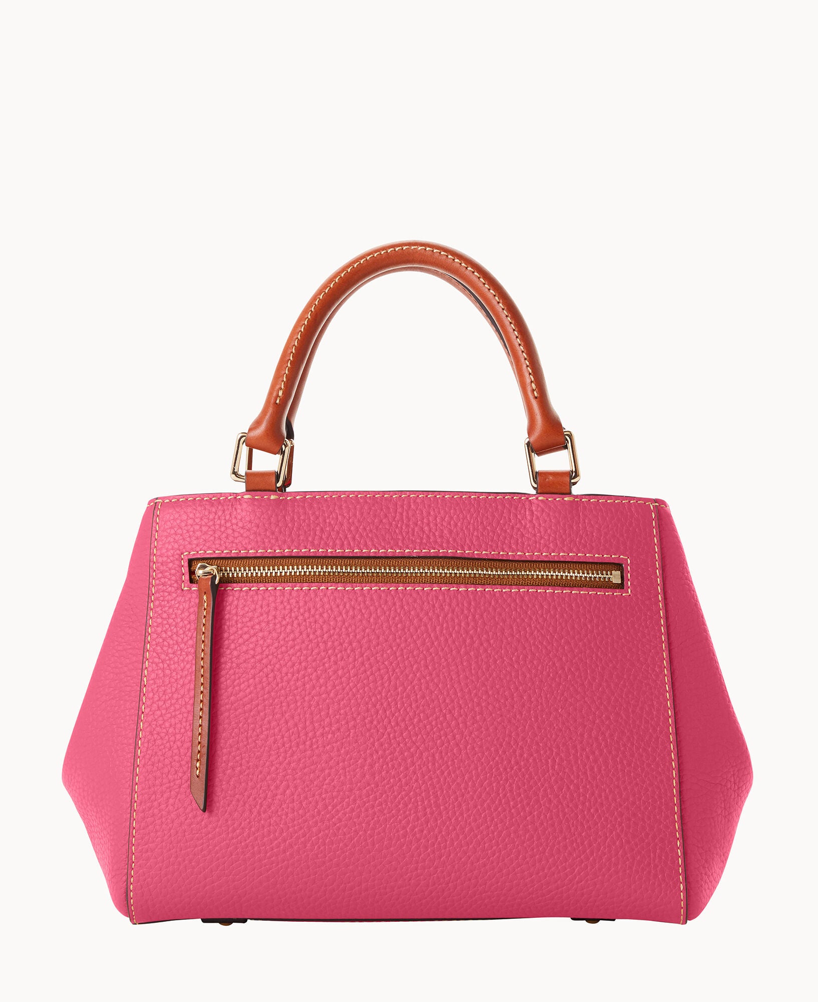 Pebble Grain Small Zip Satchel – ILoveDooney