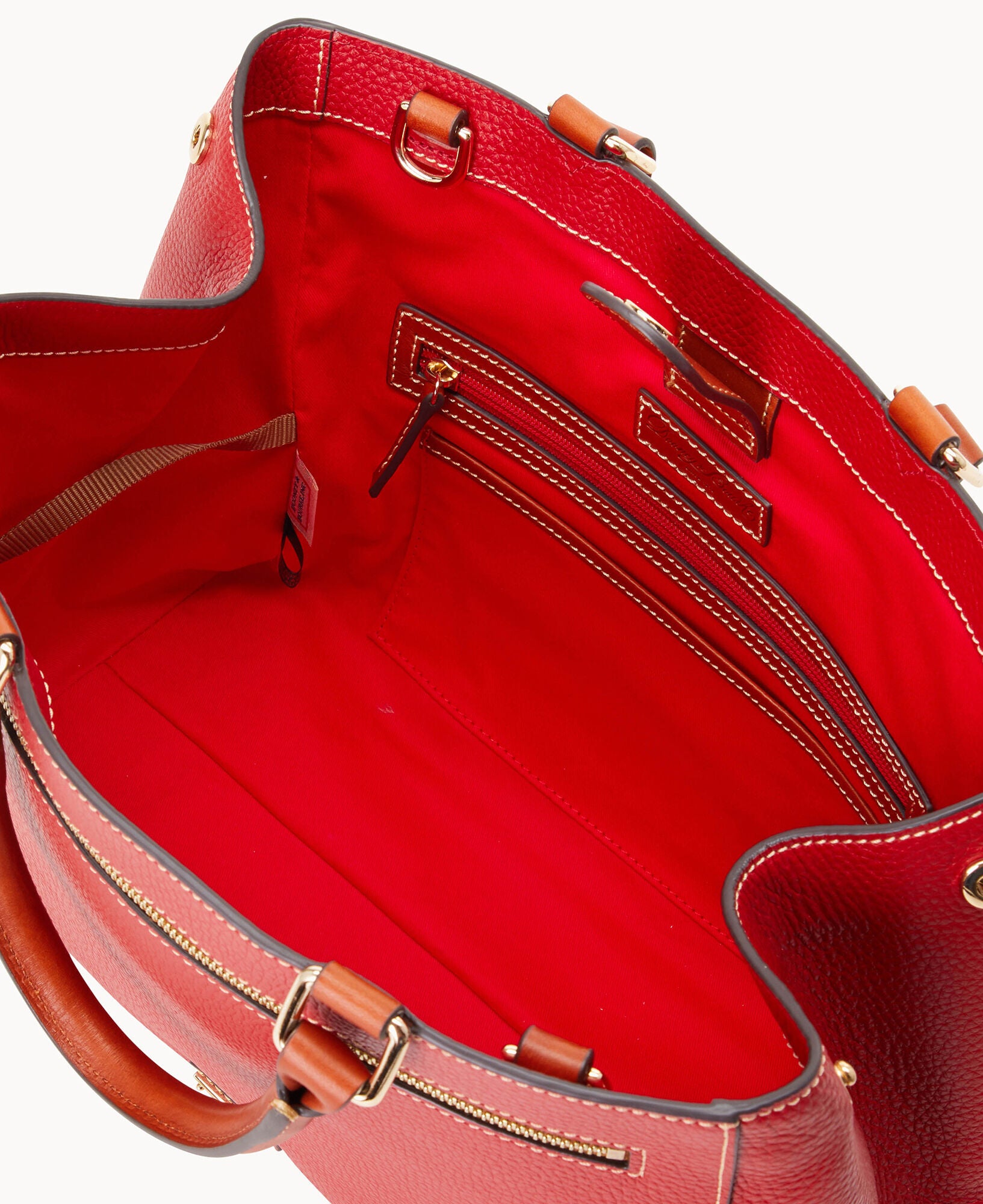 Pebble Grain Zip Satchel – ILoveDooney