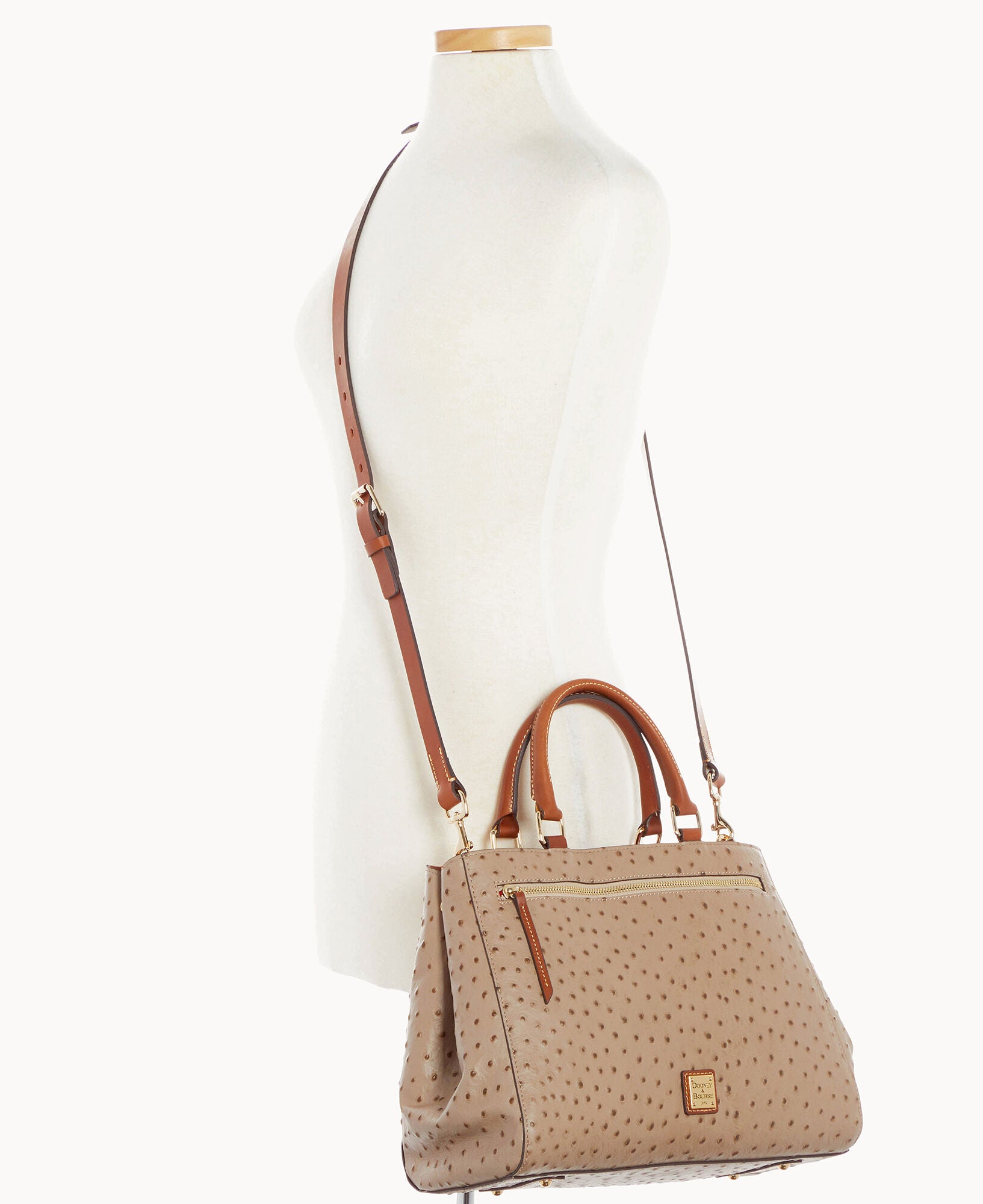 Ostrich Zip Satchel – ILoveDooney