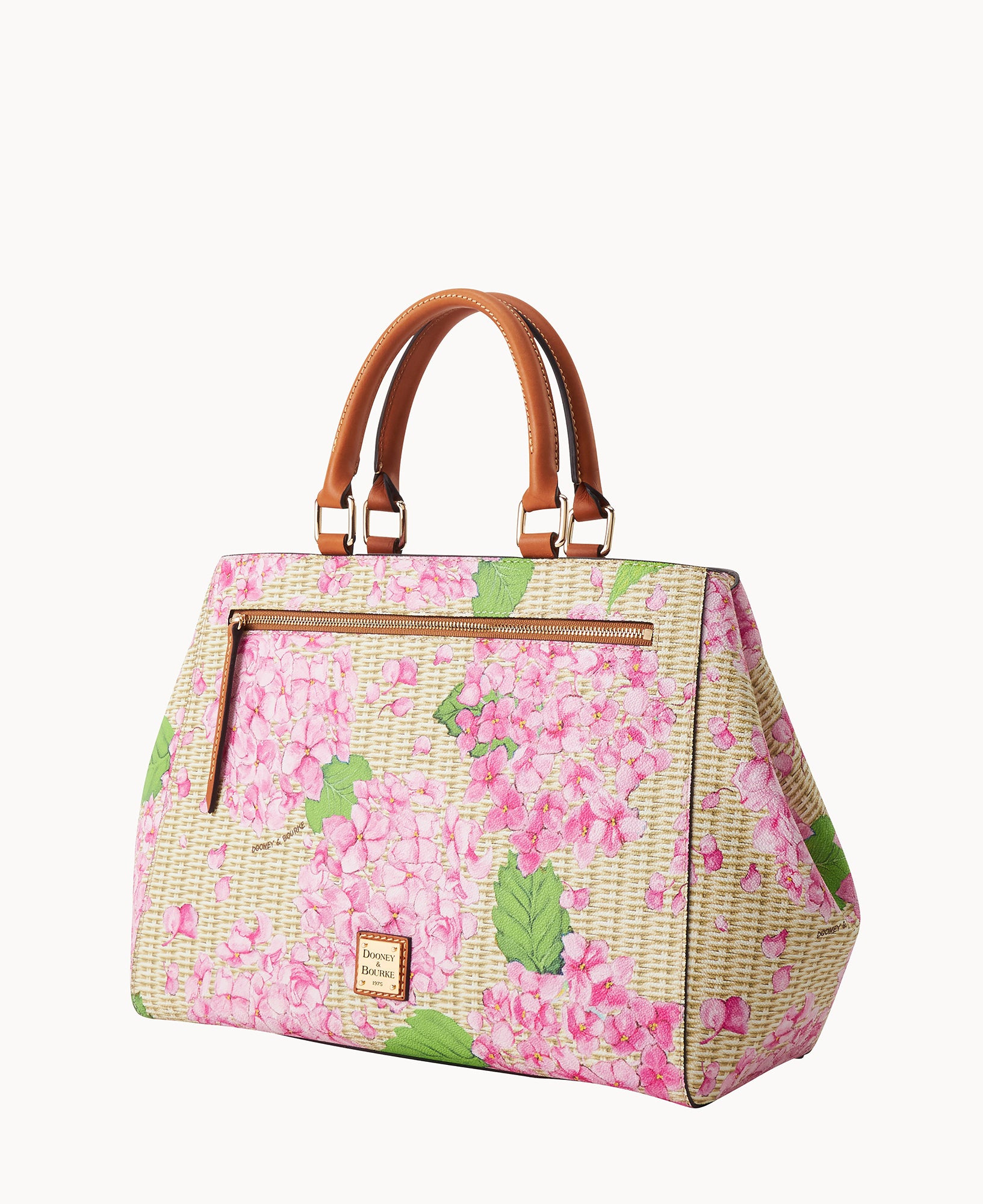 Hydrangea Basketweave Zip Satchel – ILoveDooney
