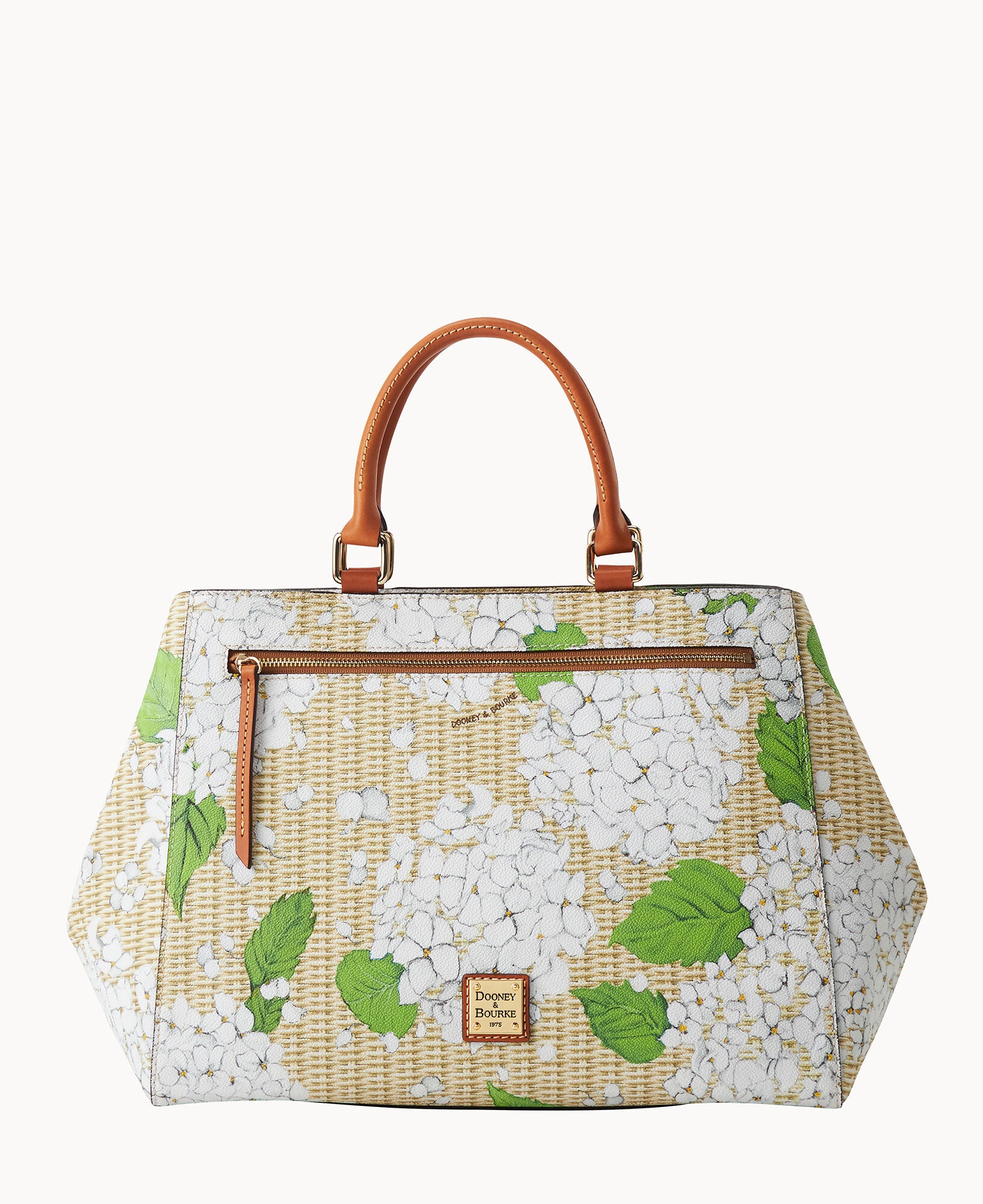 Hydrangea Basketweave Zip Satchel – ILoveDooney