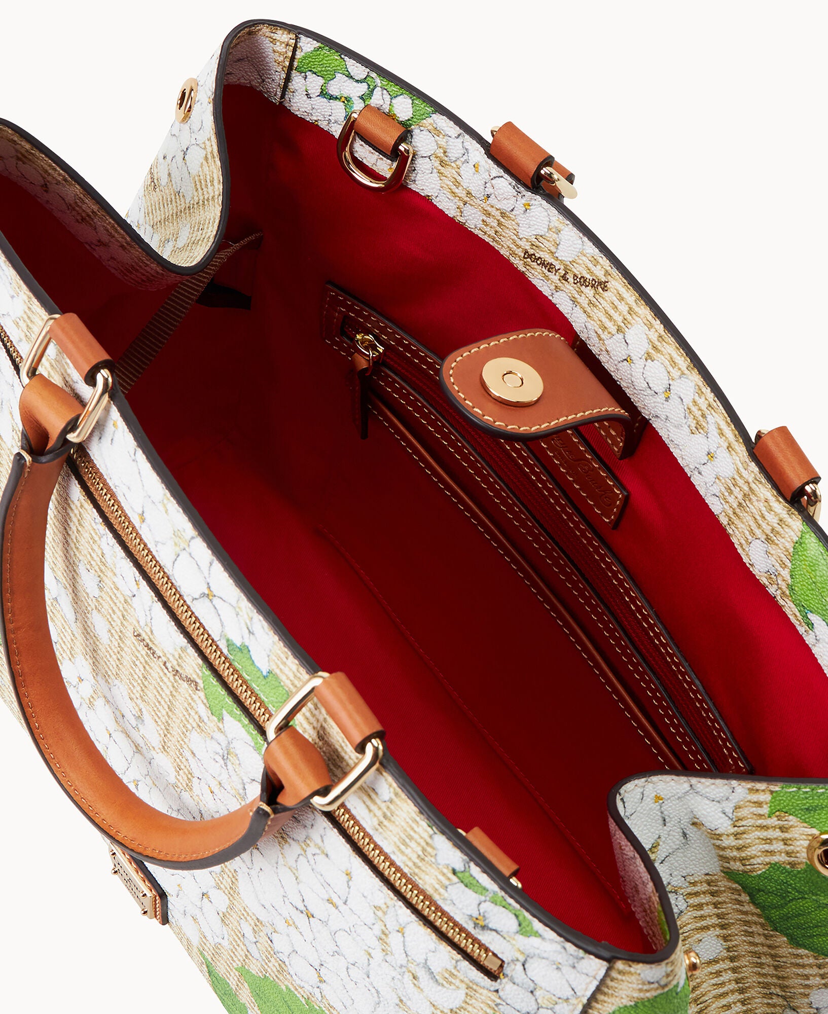 Hydrangea Basketweave Zip Satchel – ILoveDooney
