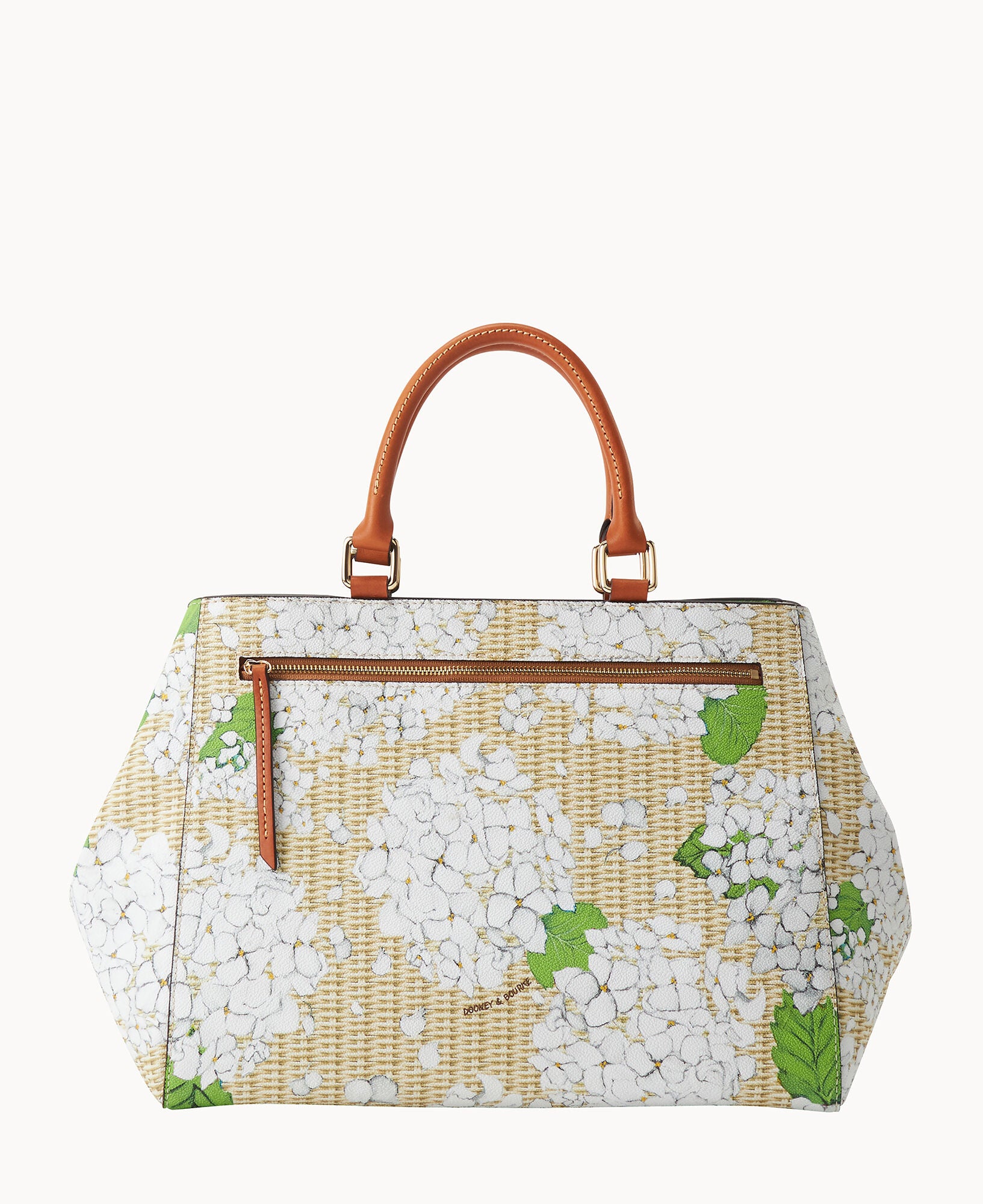 Hydrangea Basketweave Zip Satchel – ILoveDooney