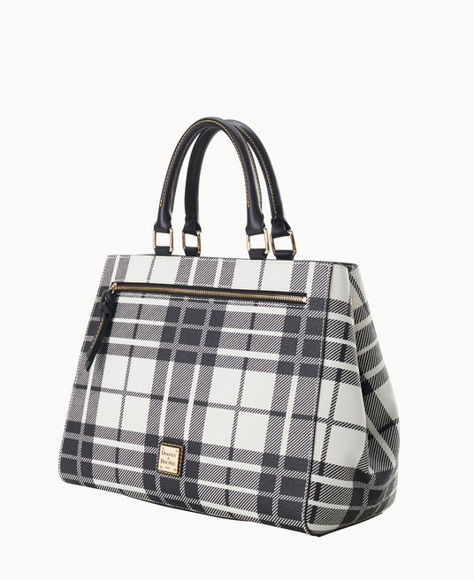 Oxford Zip Satchel