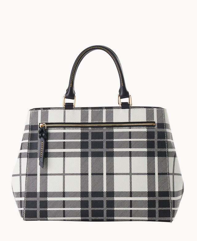 Oxford Zip Satchel