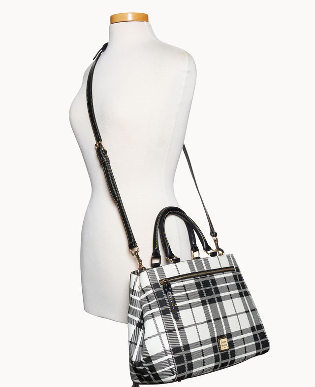 Oxford Zip Satchel