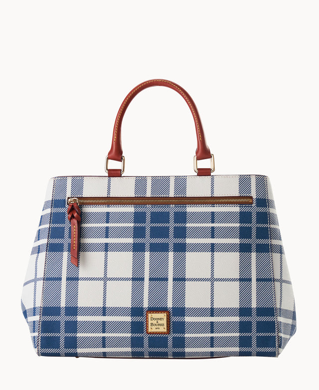 Oxford Zip Satchel