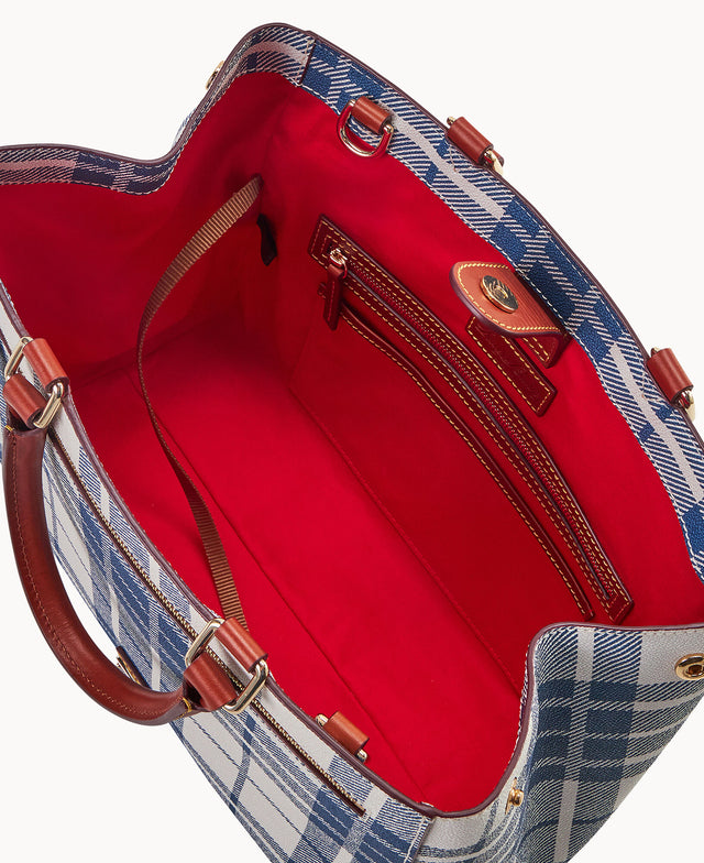 Oxford Zip Satchel