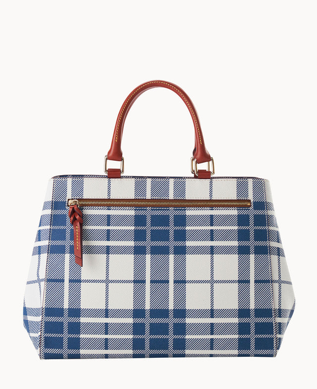 Oxford Zip Satchel