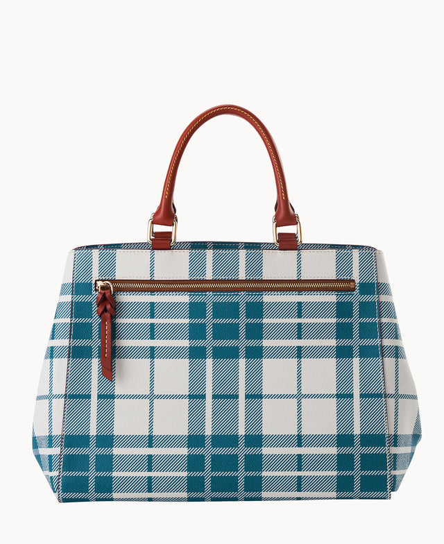 Oxford Zip Satchel