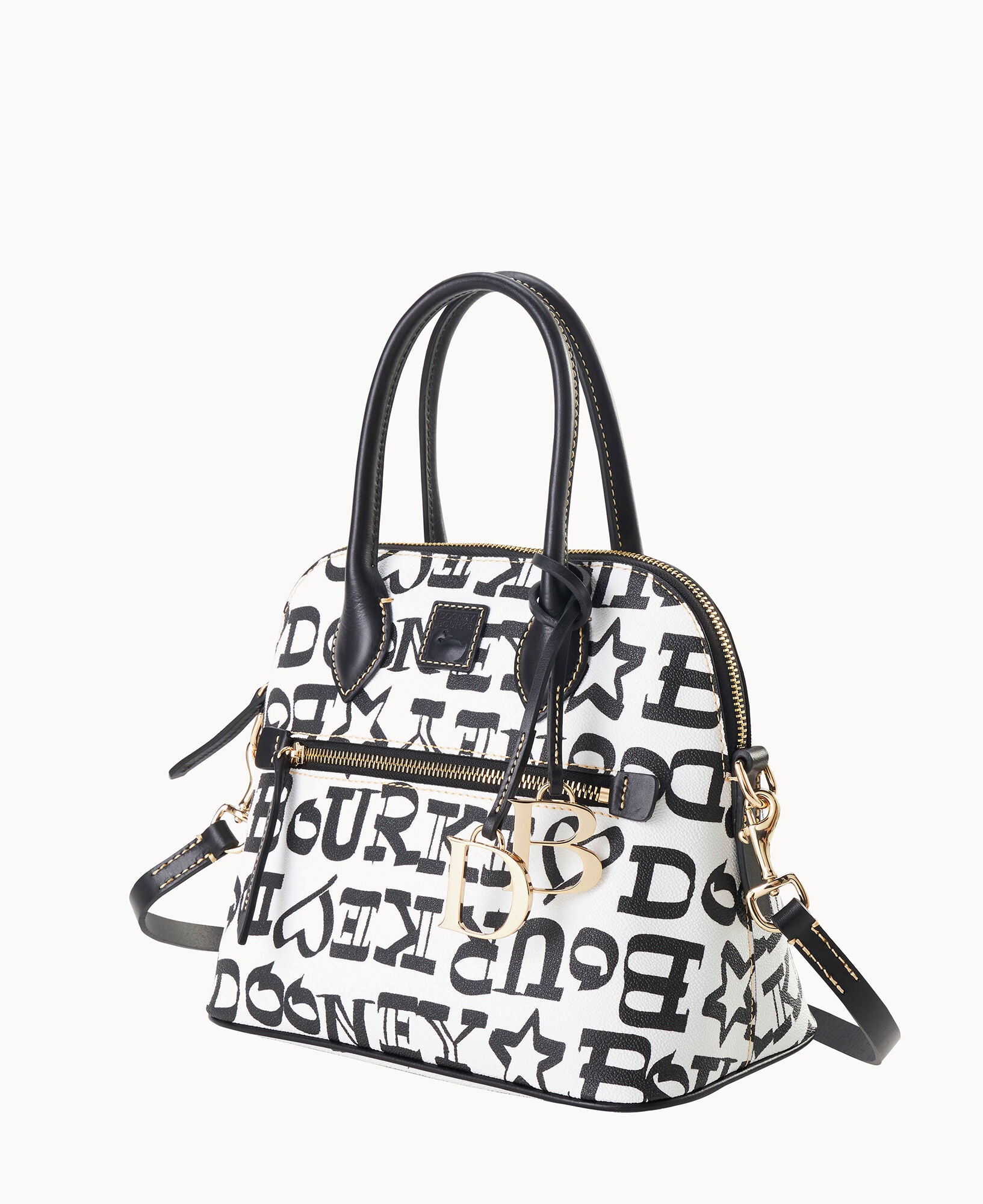 Doodle II Coated Cotton Domed Satchel – ILoveDooney