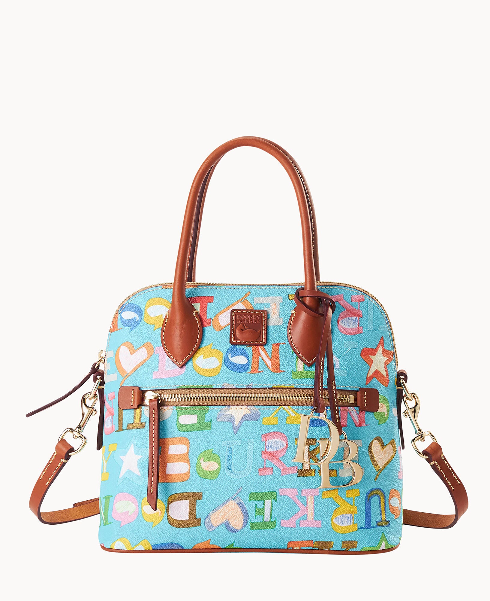 Doodle II Coated Cotton Domed Satchel – ILoveDooney